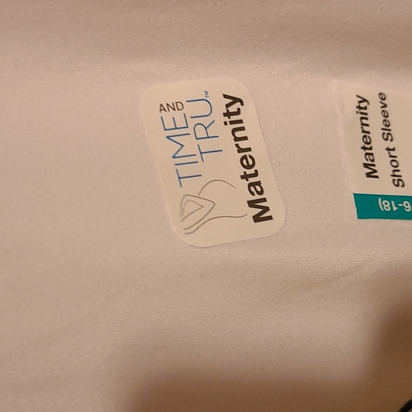 NWT M (8-10) Time & Tru Maternity SS Tee - Picture 4 of 11